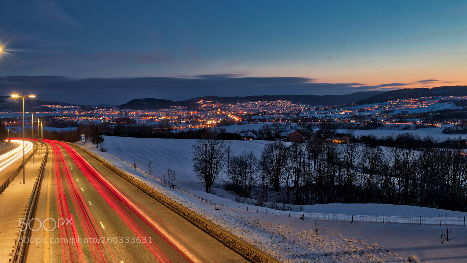 Nikon D800E sample photo. E-18 highway through lier photography