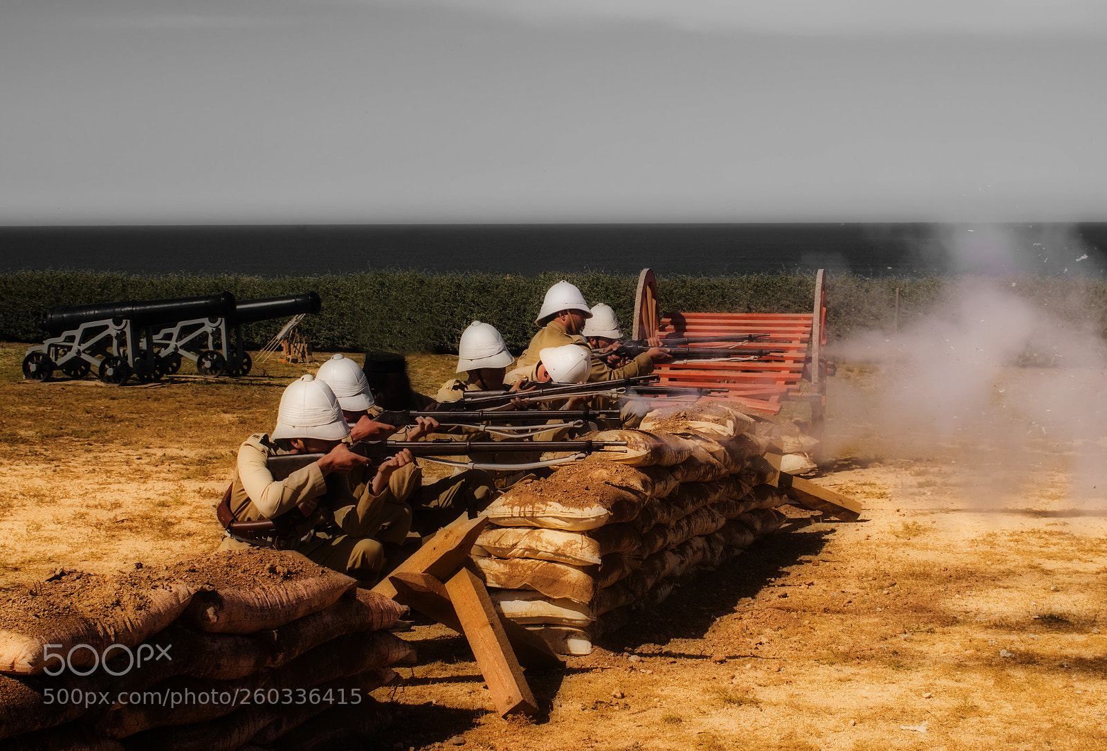 Nikon D3300 sample photo. Soldiers behing sandbags photography
