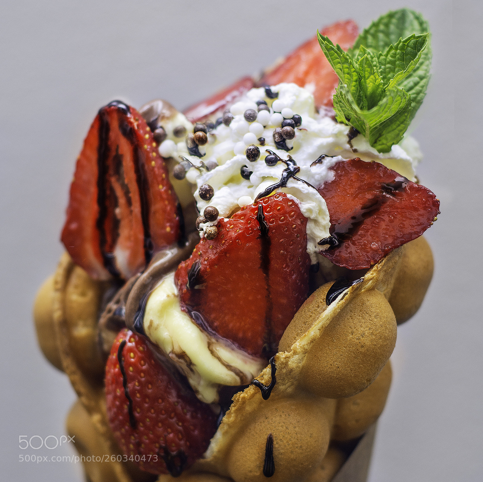 Nikon D7100 sample photo. Bubble waffle photography