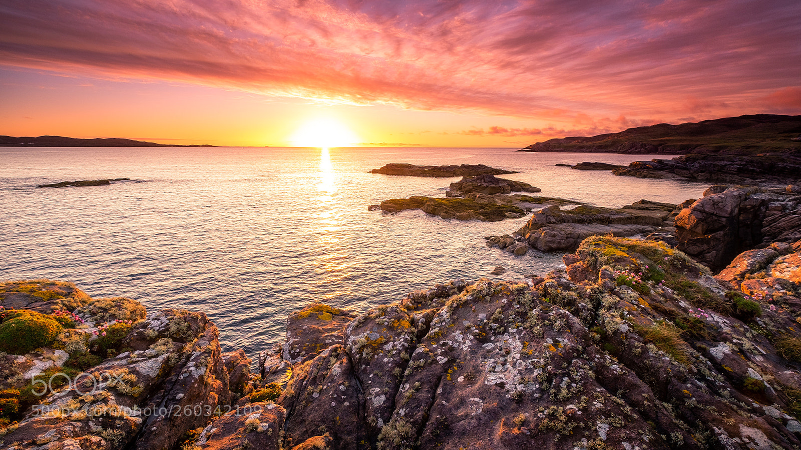 Fujifilm X-T1 sample photo. Loch ewe glow photography