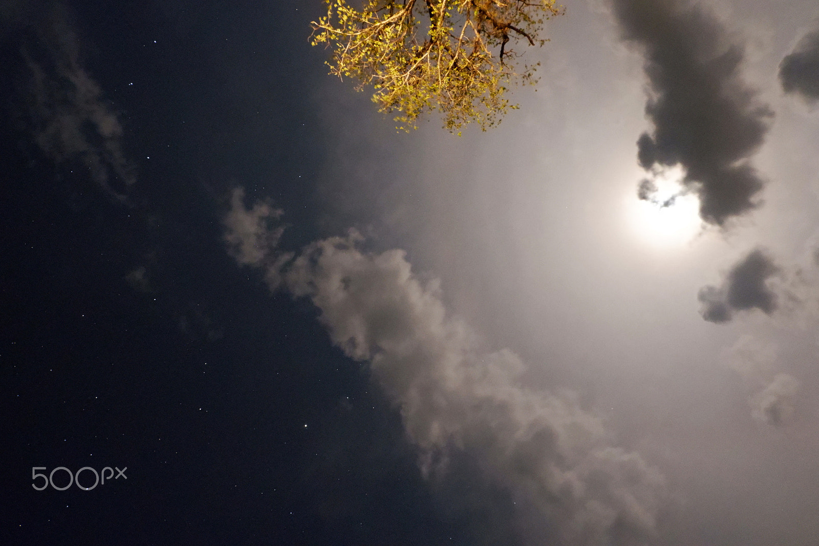 Fujifilm X-A5 sample photo. Star and moon at night photography