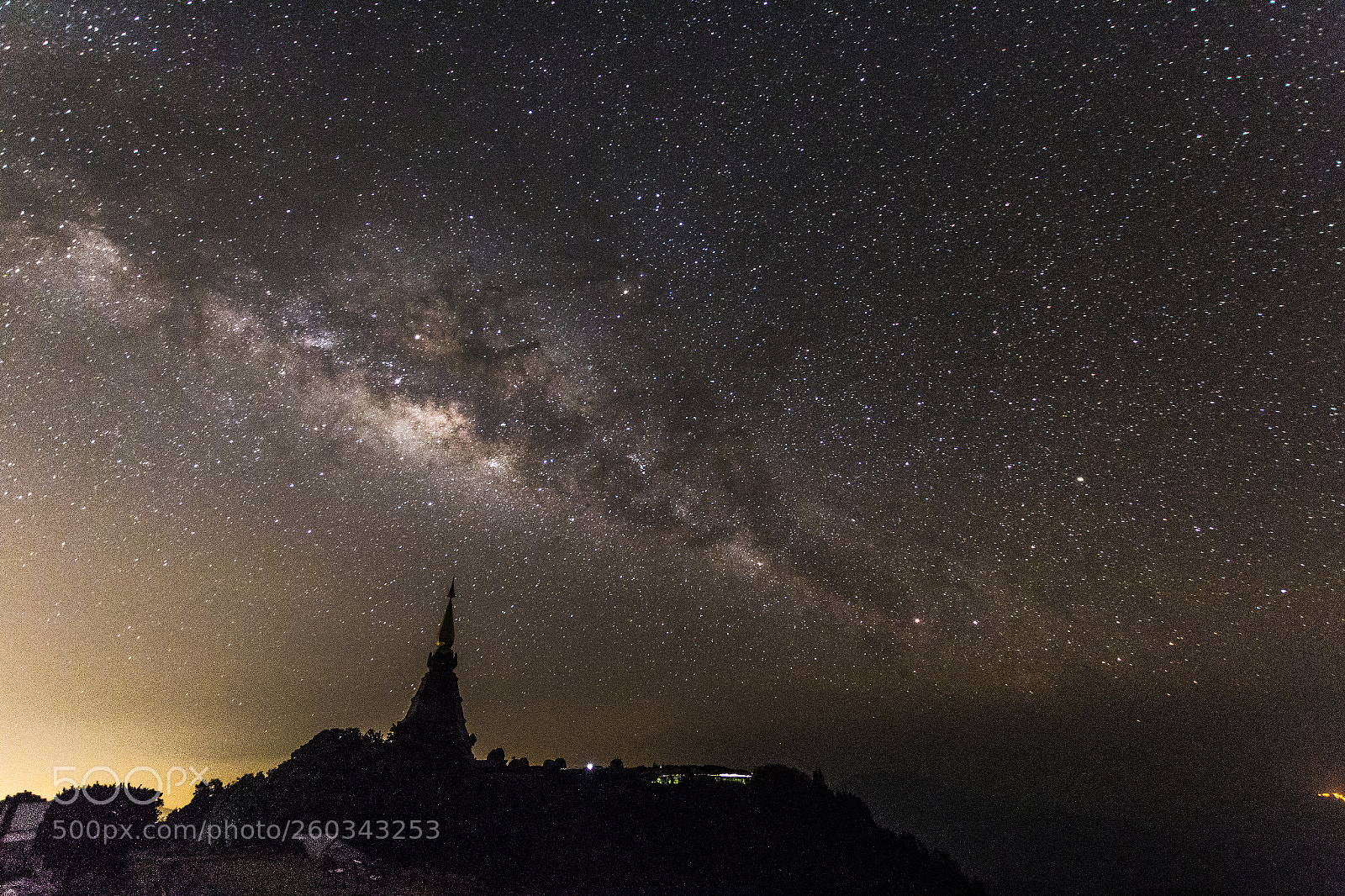 Canon EOS 70D sample photo. Pagoda with milky way photography
