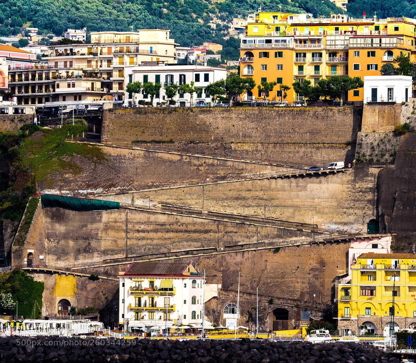 Olympus OM-D E-M1 sample photo. Sorrento steps photography