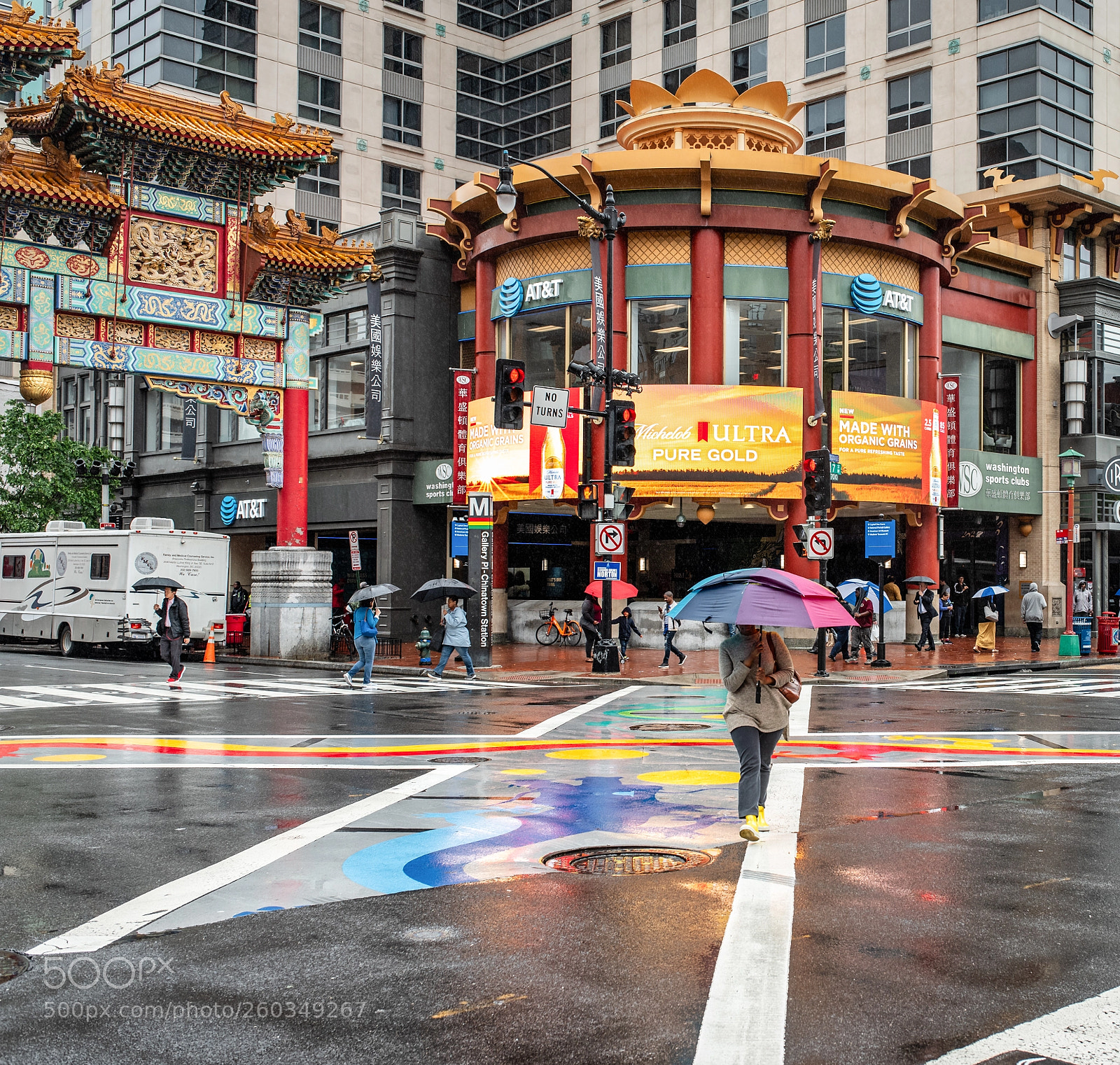 Nikon D750 sample photo. Rain in chinatown photography