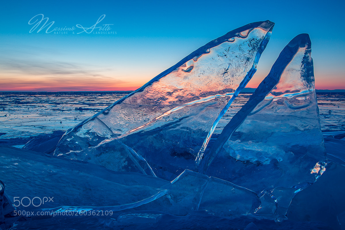 Canon EOS 5D Mark IV sample photo. Ice fins at dawn photography