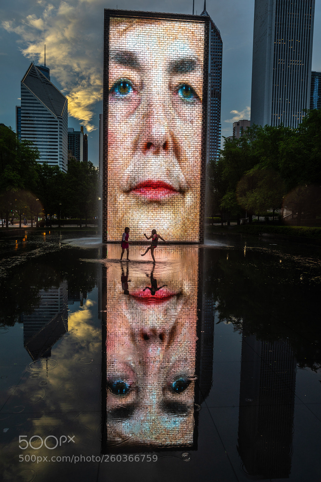 Canon EOS 5D Mark IV sample photo. Happy puddle in chicago photography