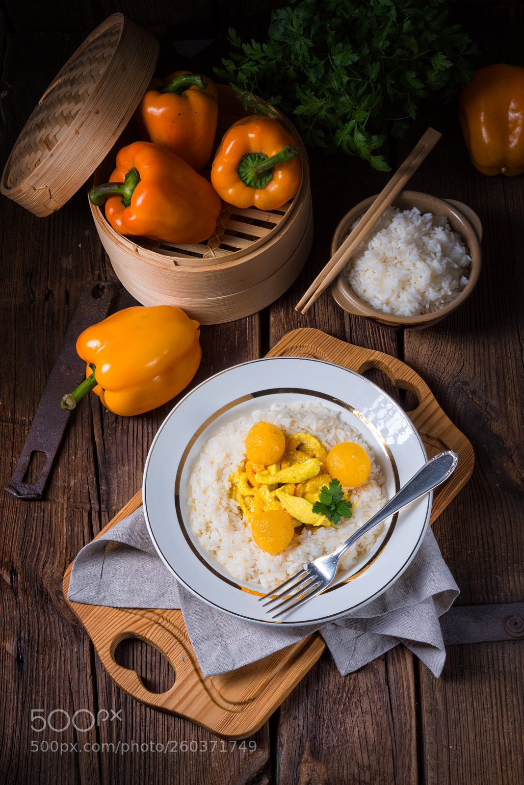 Nikon D810 sample photo. Chicken strips with rice photography