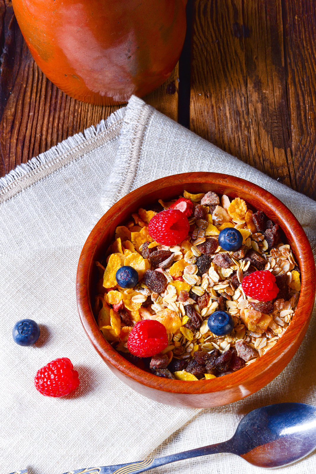 Nikon D810 sample photo. Rustic muesli breakfast with photography