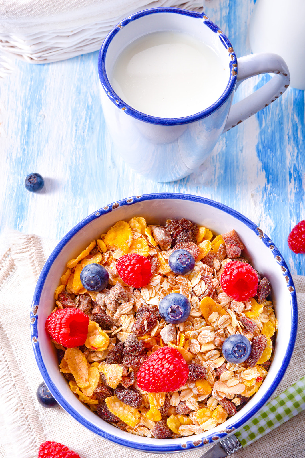 Nikon D810 sample photo. Muesli breakfast menu with photography