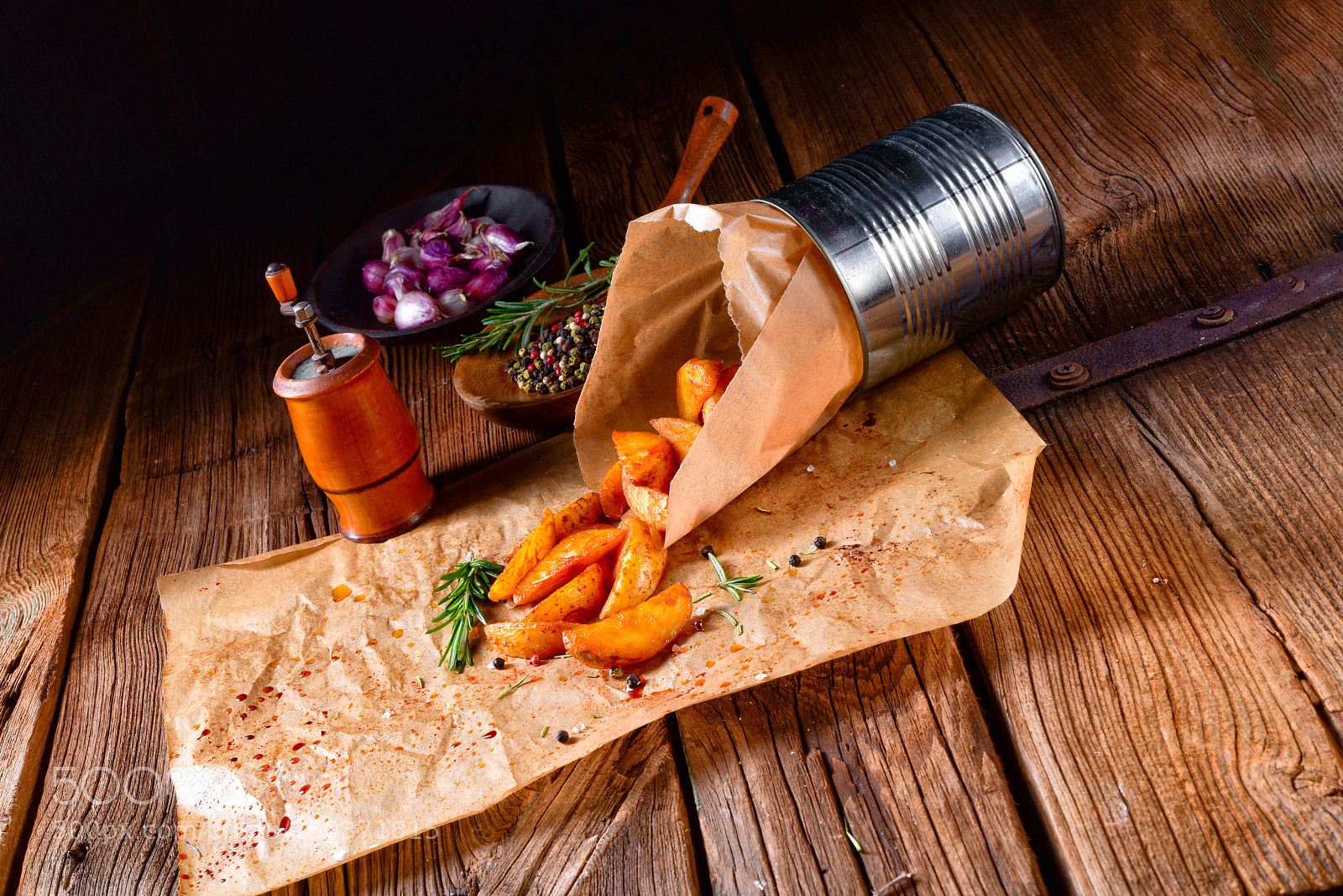 Nikon D810 sample photo. Rosemary potato wedges from photography
