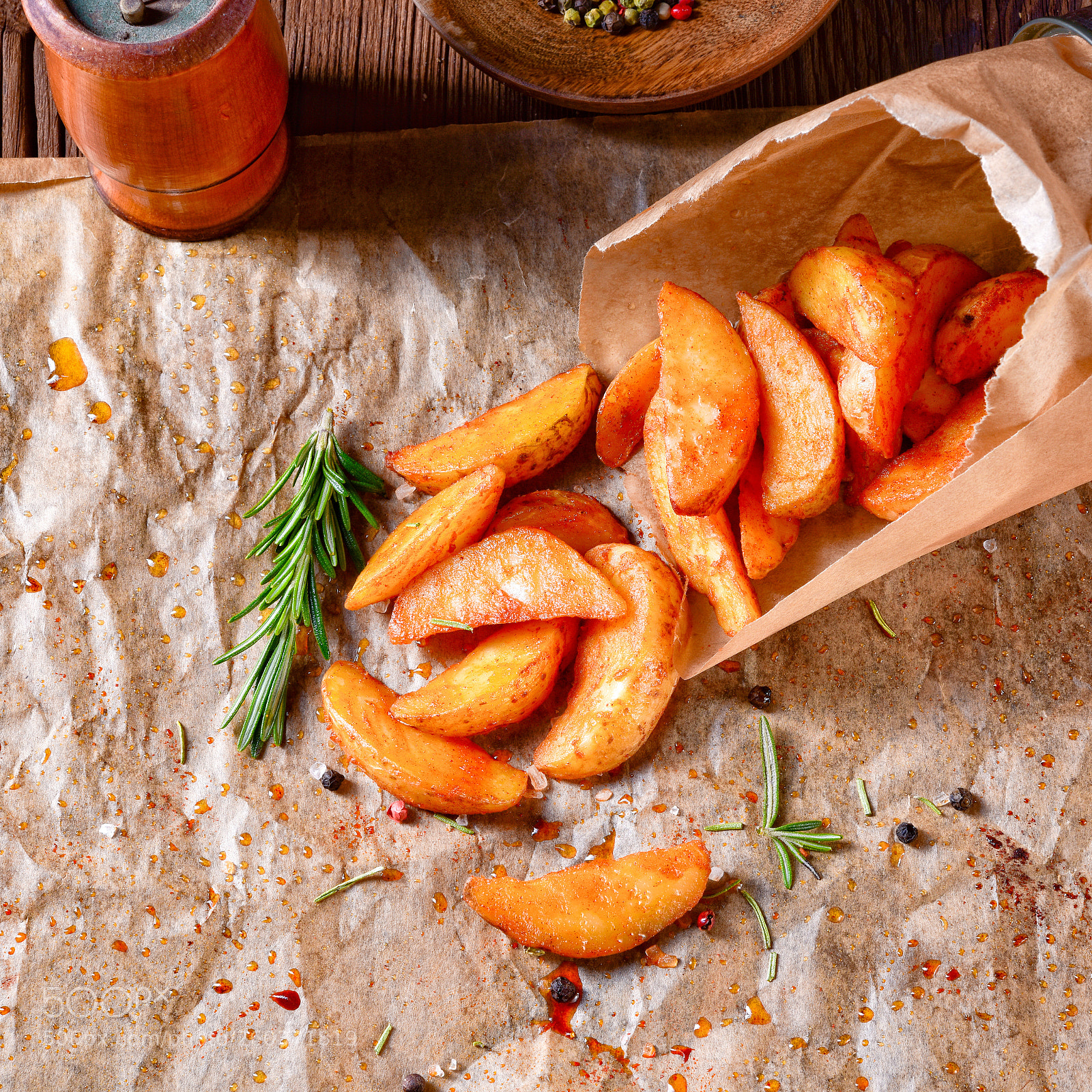 Nikon D810 sample photo. Rosemary potato wedges from photography
