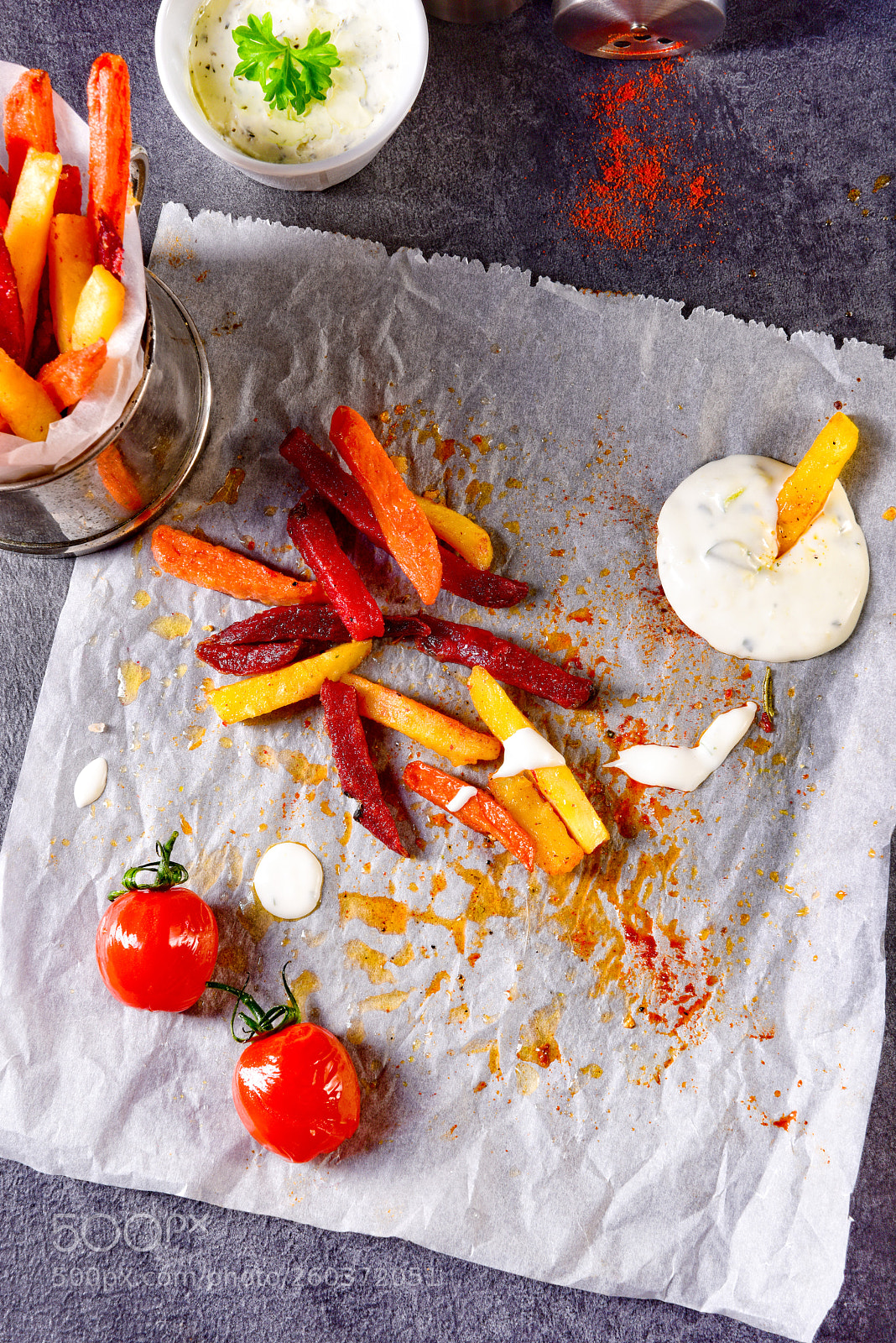 Nikon D810 sample photo. Vegetable french fries with photography