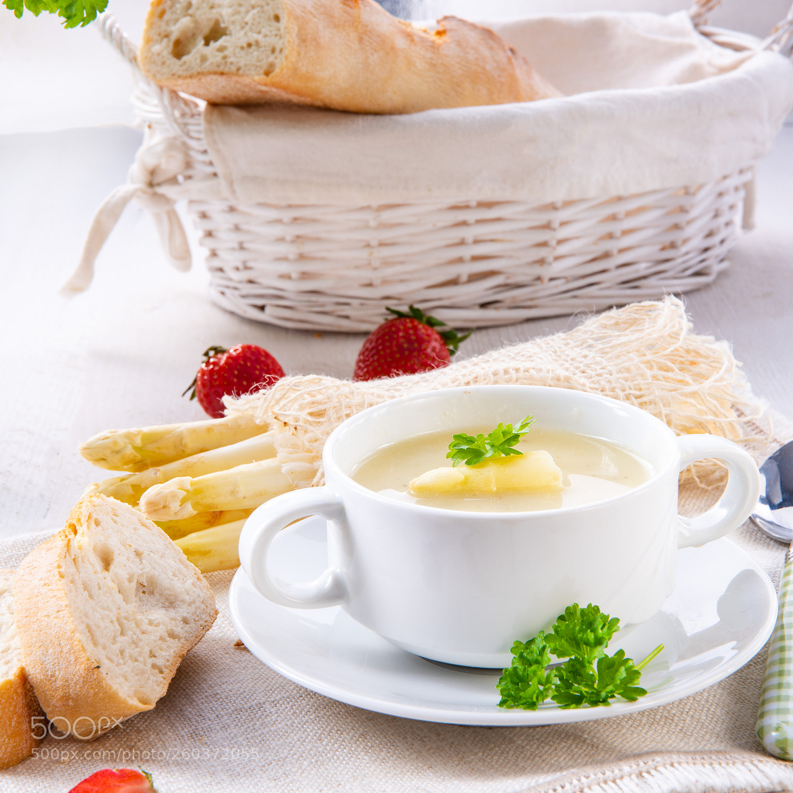 Nikon D810 sample photo. Asparagus cream soup with photography