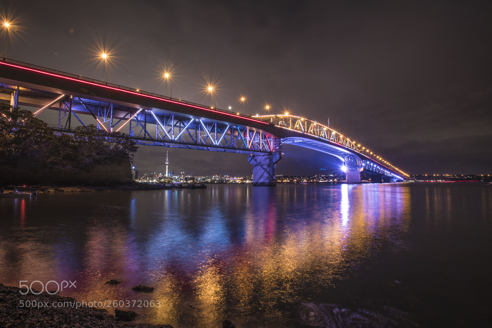 Nikon D750 sample photo. Auckland harbour bridge photography