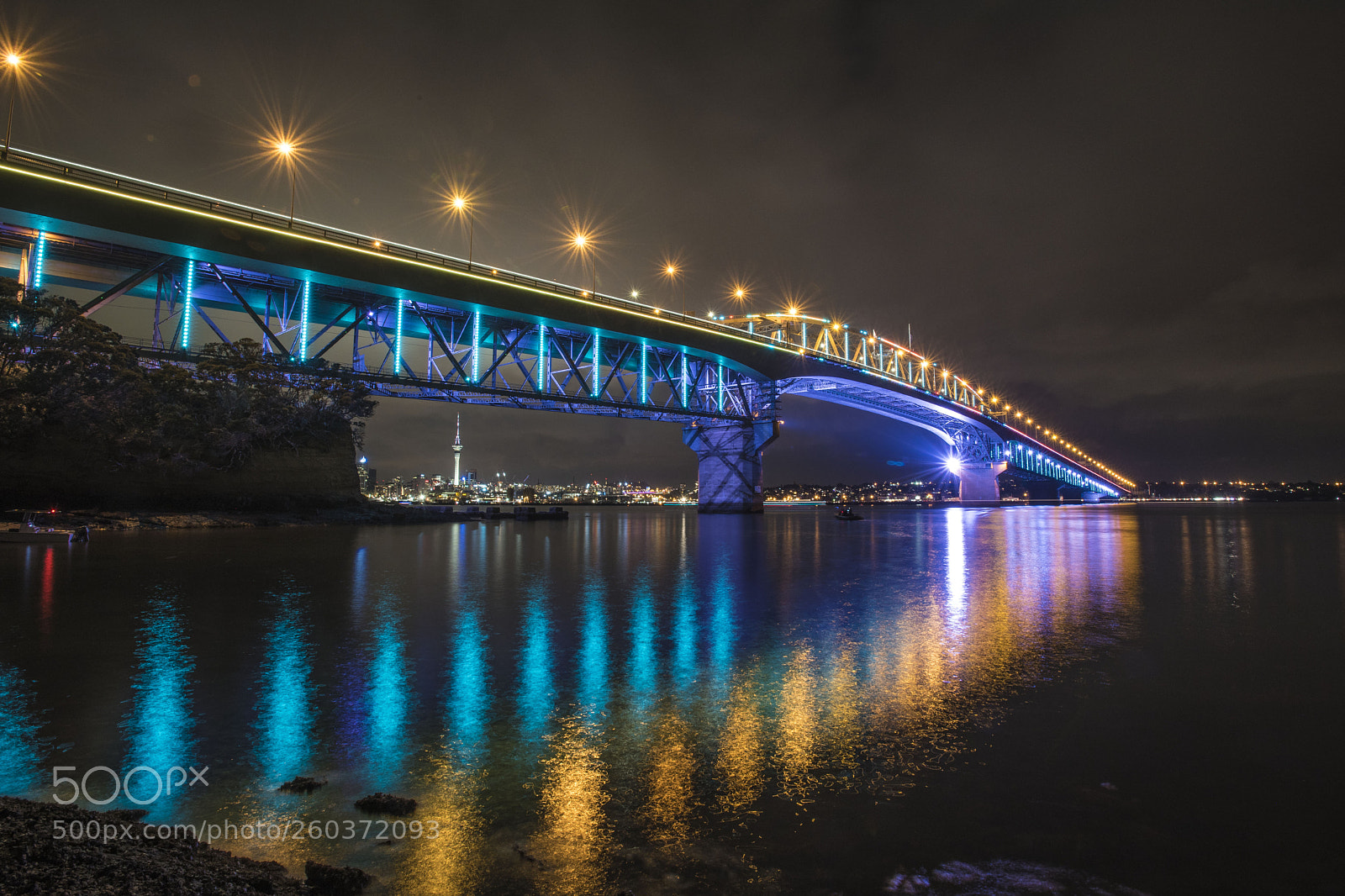 Nikon D750 sample photo. Auckland harbour bridge photography