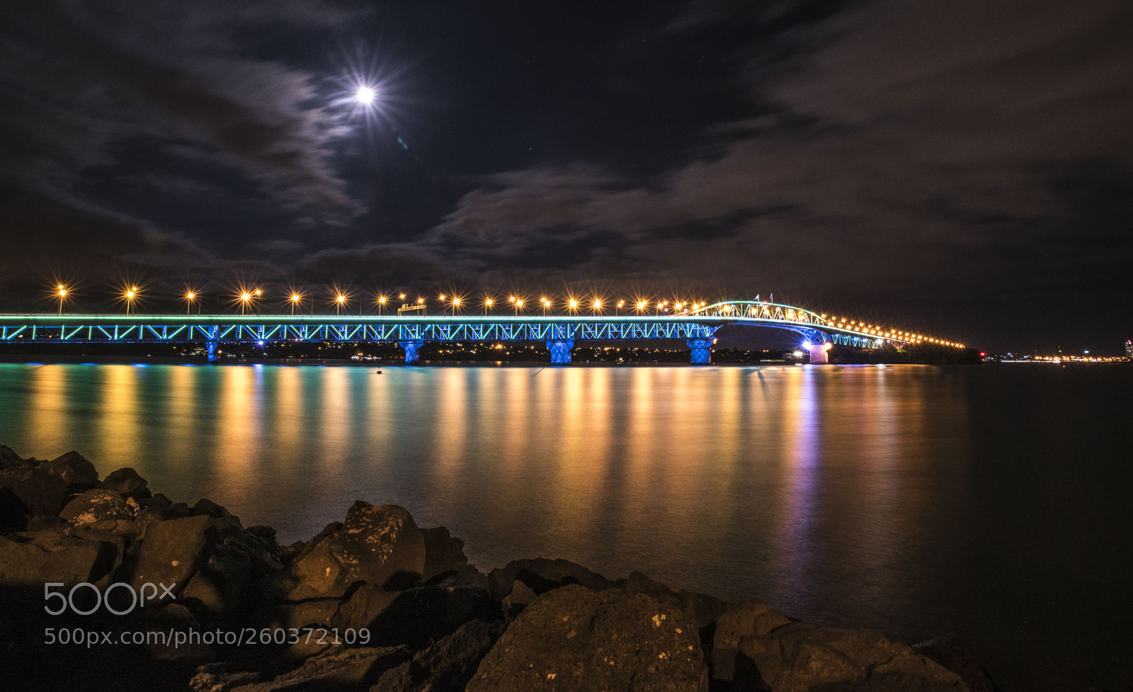 Nikon D750 sample photo. Auckland harbour bridge photography