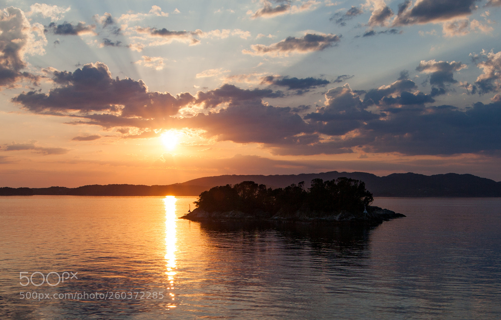 Canon EOS 5D Mark II sample photo. Sunset island photography