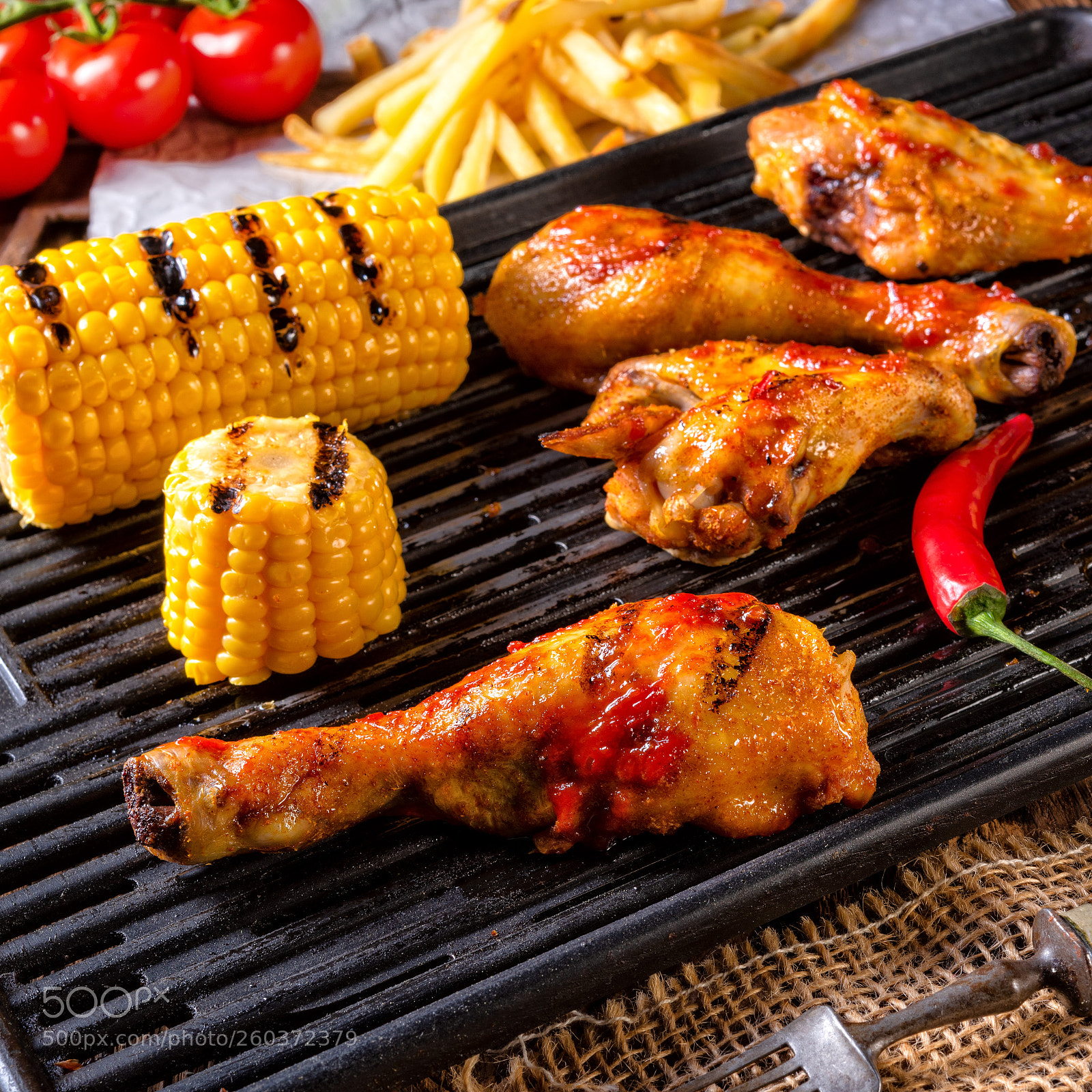 Nikon D810 sample photo. Rustic grilled chicken wings,legs,and photography