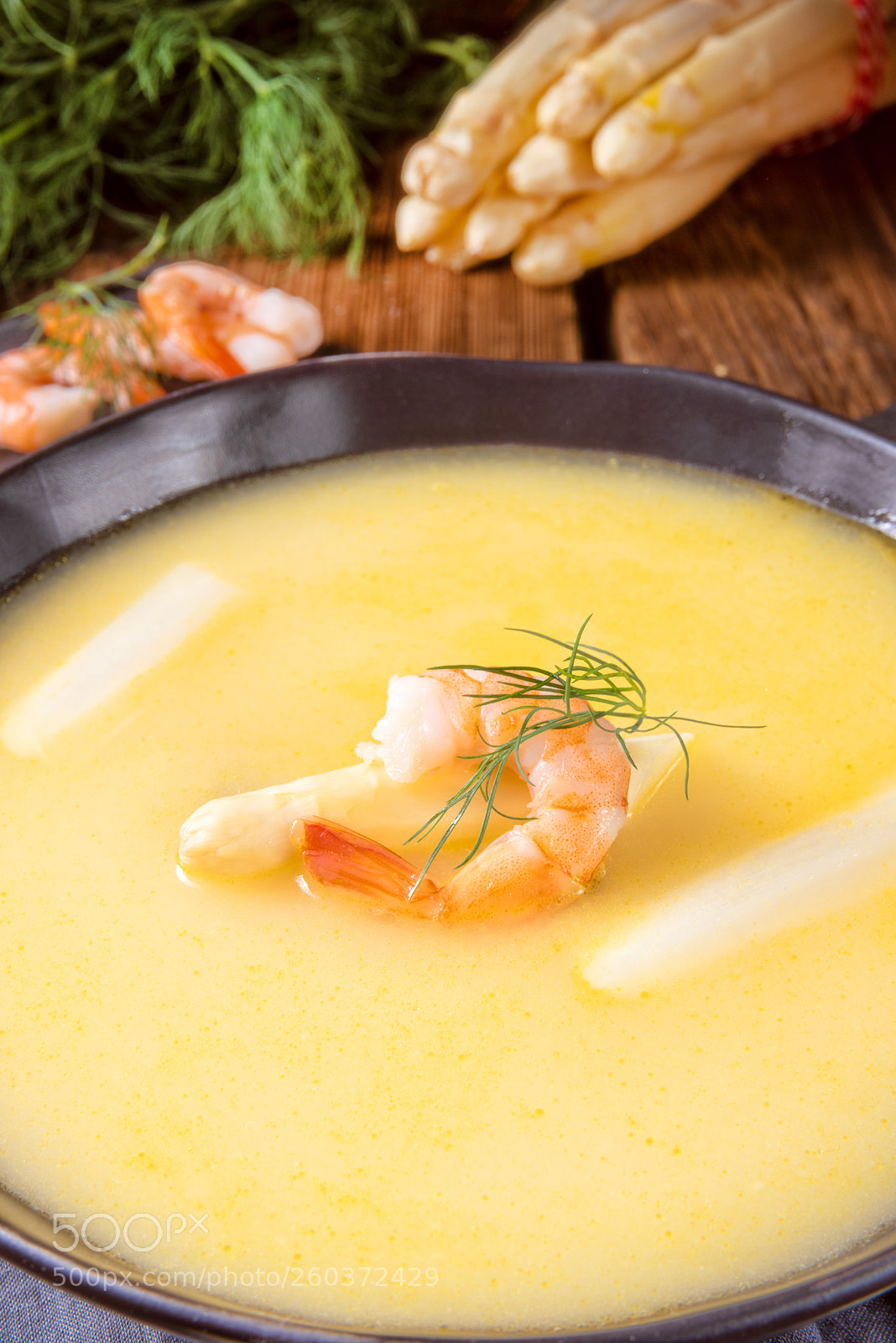 Nikon D810 sample photo. Delicious asparagus cream soup photography