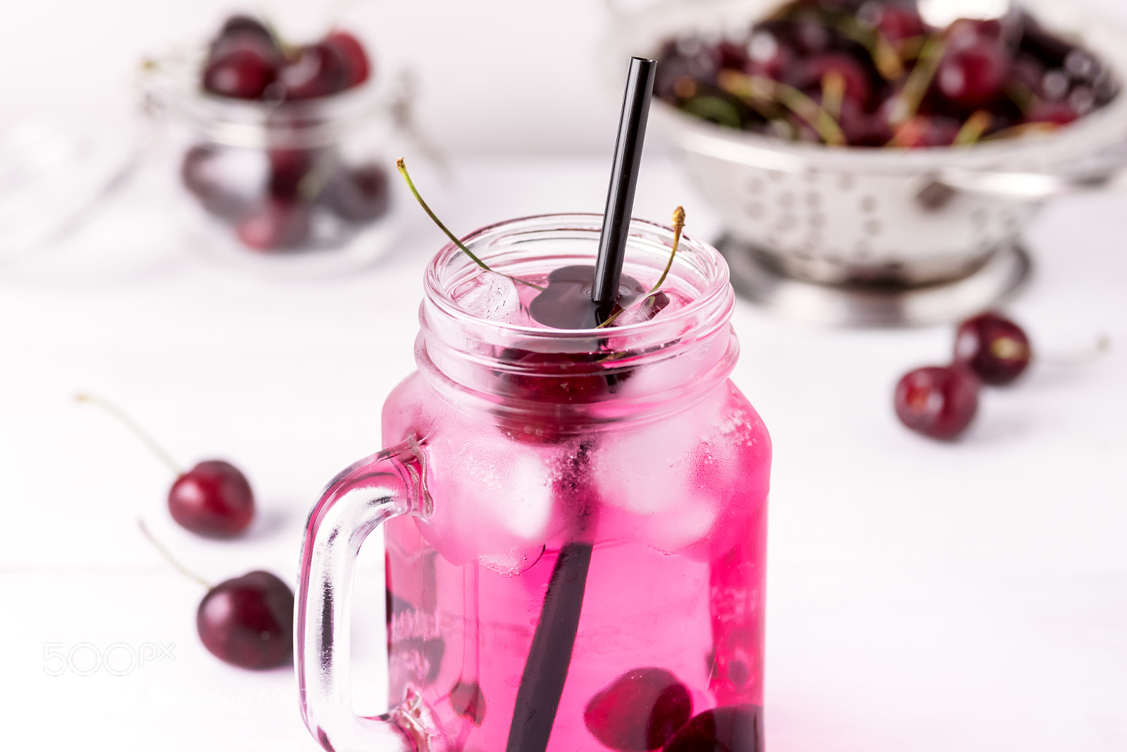 Nikon D750 sample photo. Cold drink with cherry photography