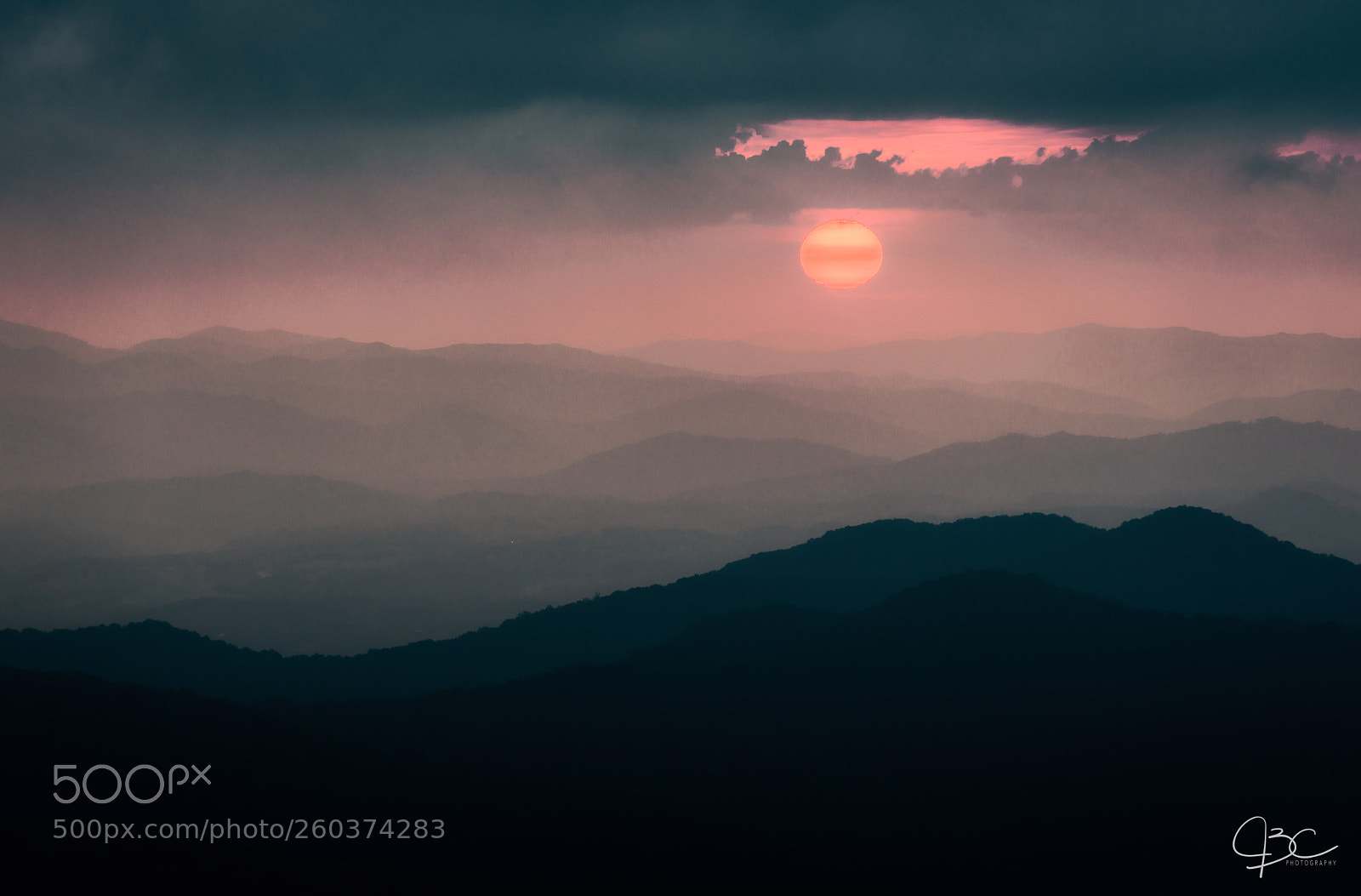 Nikon D800 sample photo. Misty sunset photography