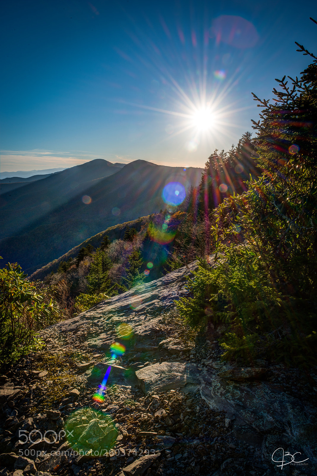 Nikon D800 sample photo. Mountain sunburst photography