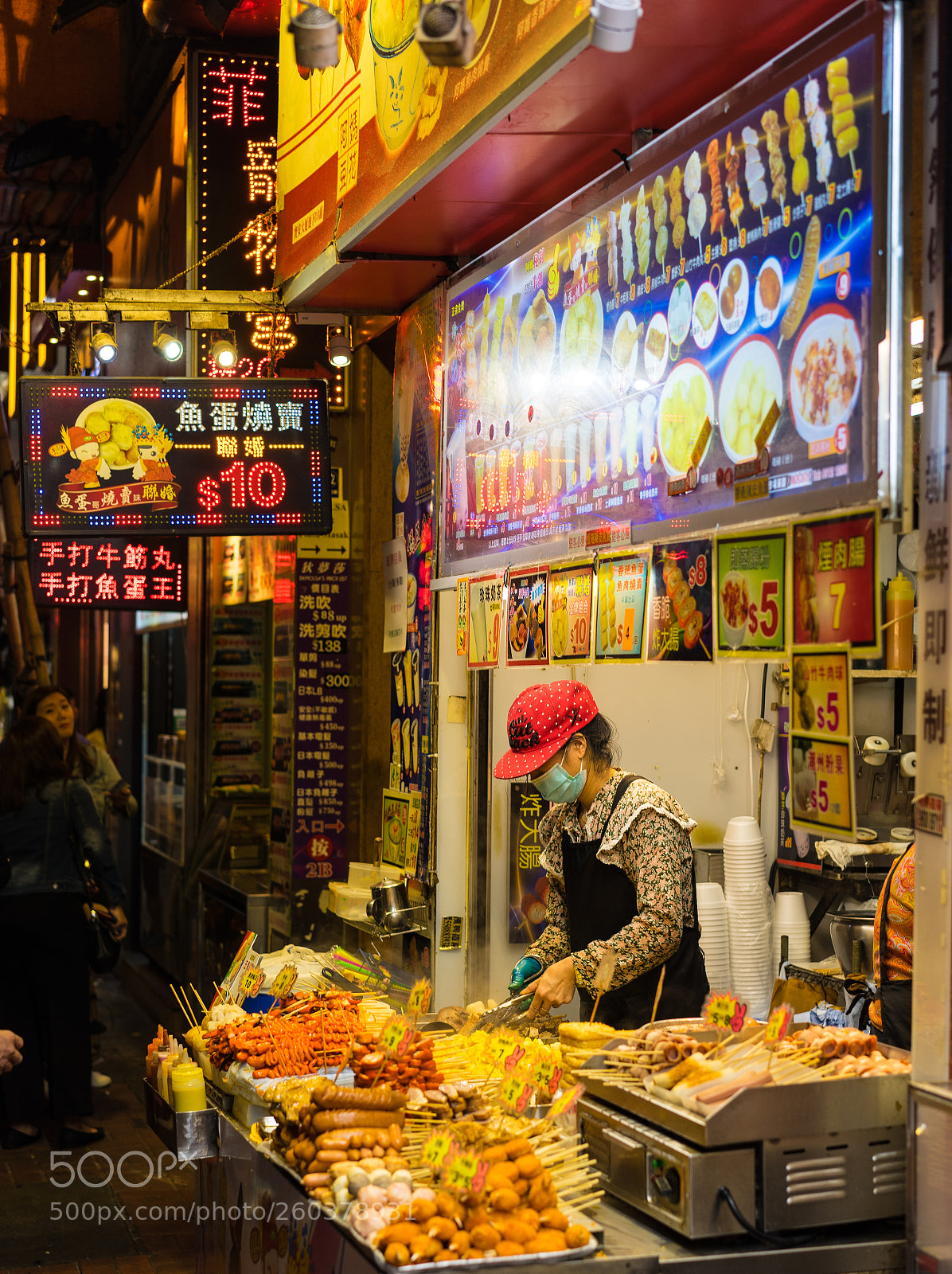 Sony a7 II sample photo. Night market hawker, mong photography