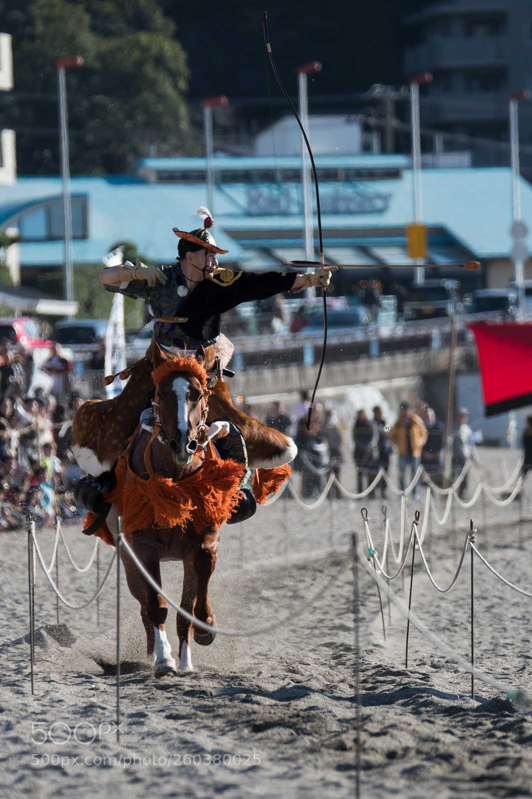 Nikon D500 sample photo. Horseback archery photography