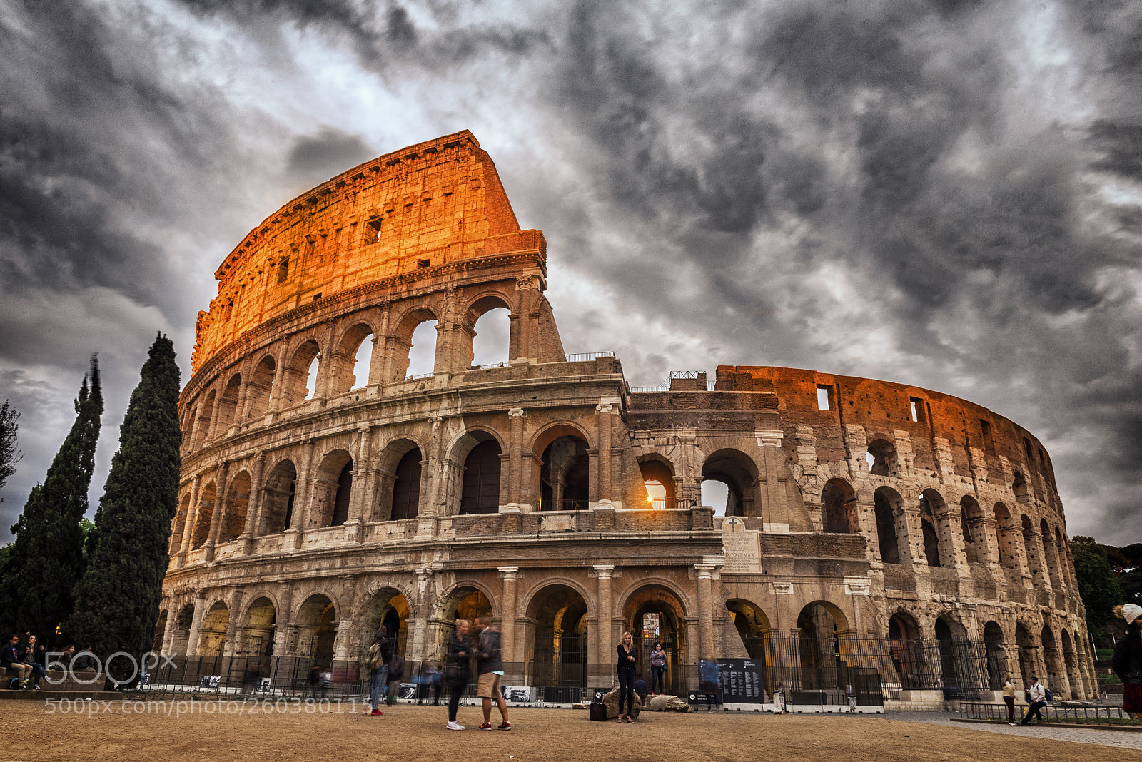 Nikon D750 sample photo. Colosseo before a storm photography