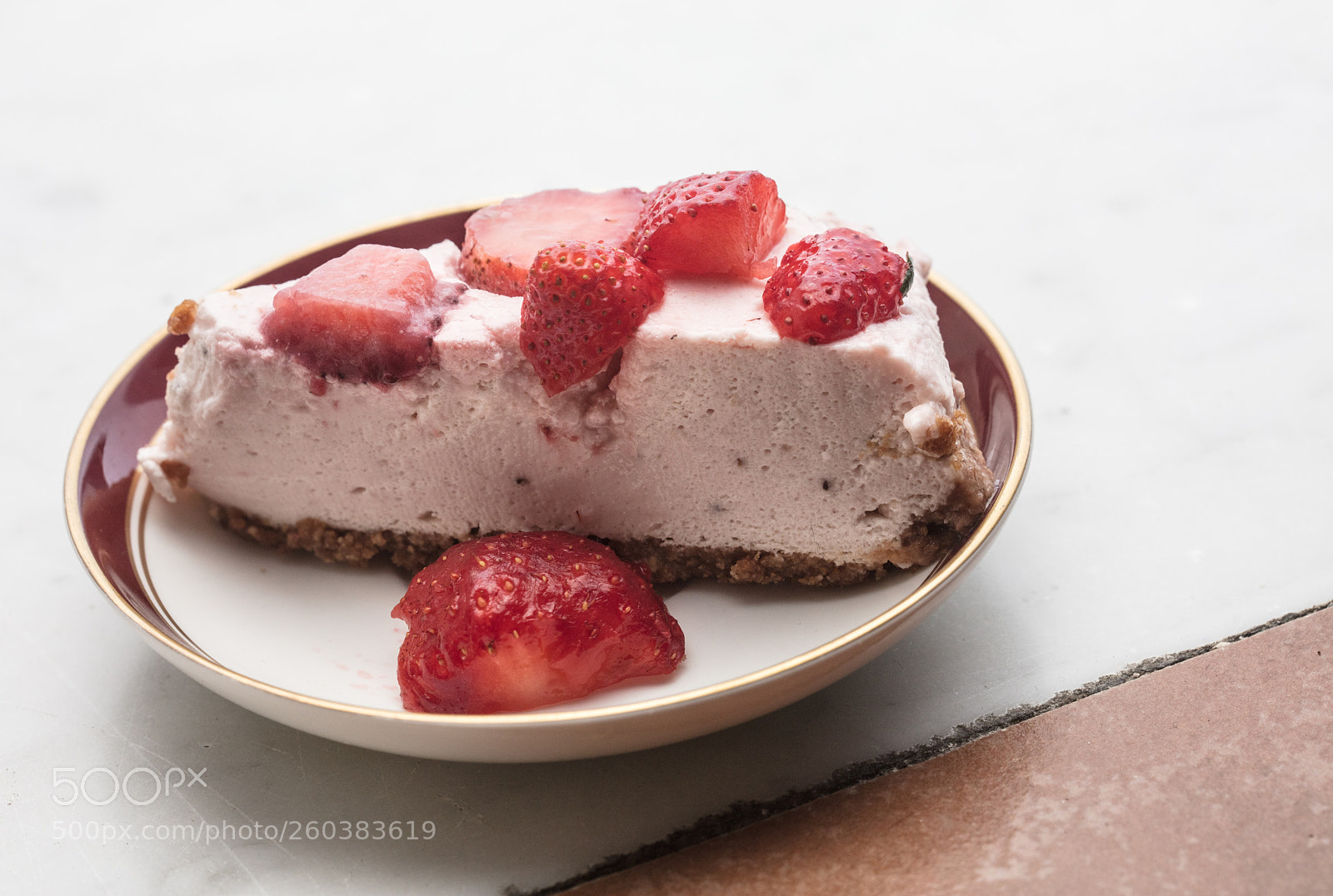 Canon EOS 5DS R sample photo. Slice of strawberry cheesecake photography