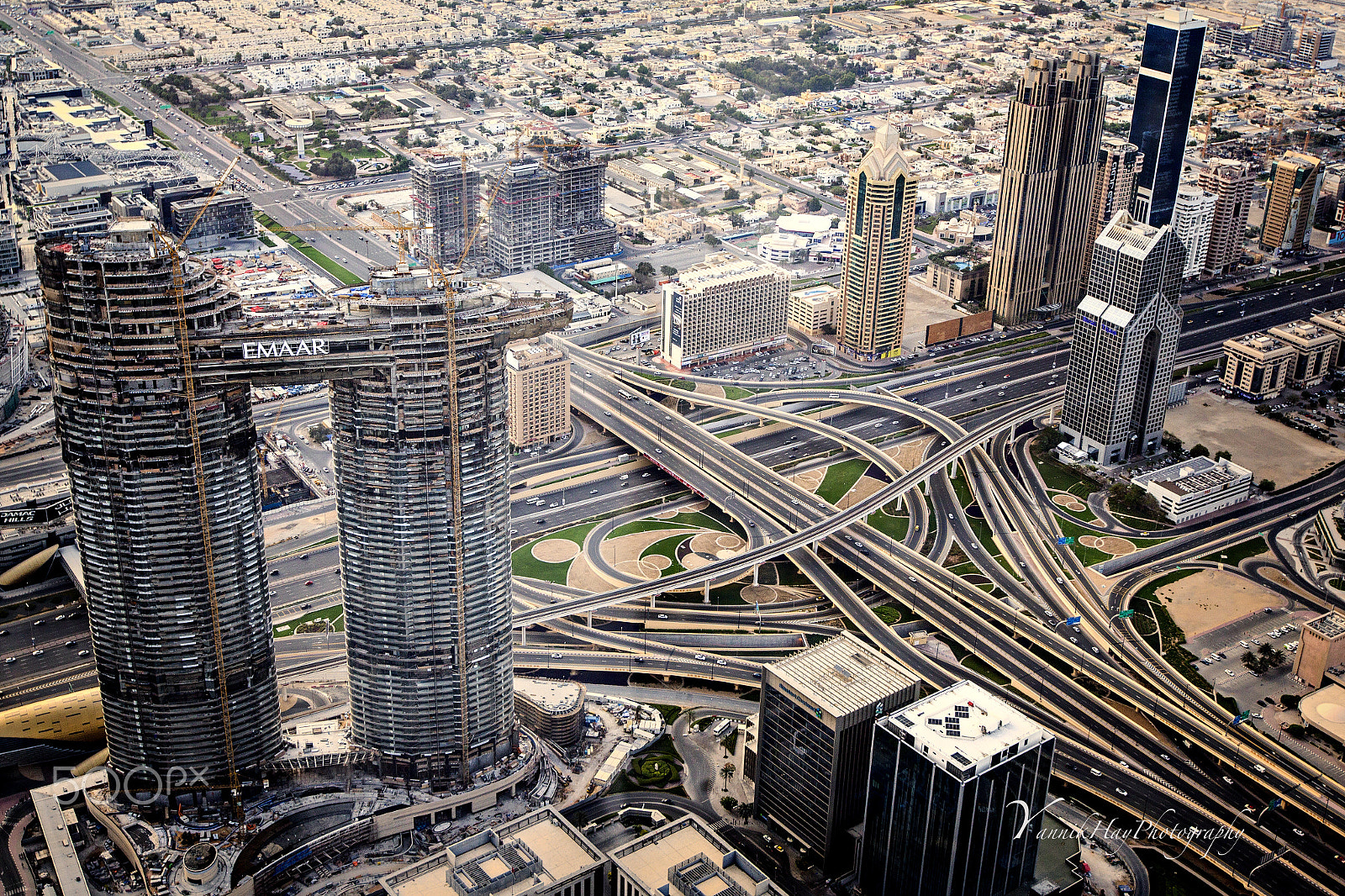 Canon EOS-1D Mark IV sample photo. Dubai sheikh zayed road – interchange from the top photography