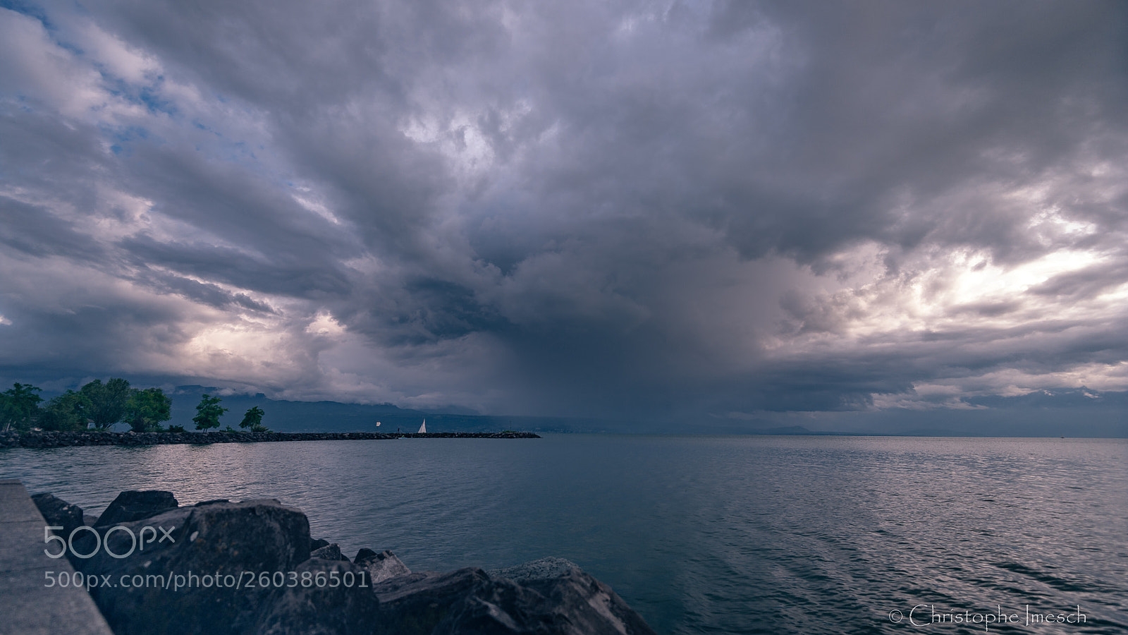 Nikon D700 sample photo. Orage sur le lac photography