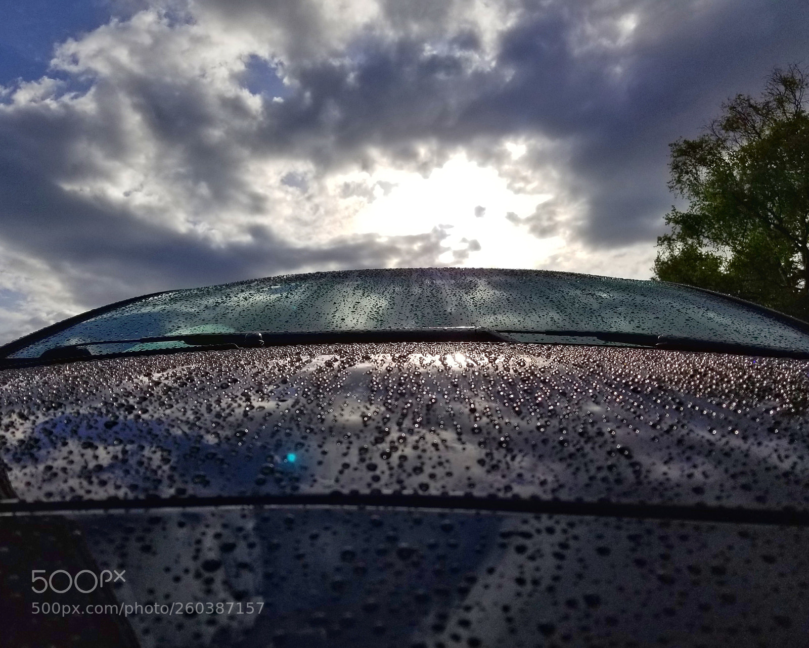 Samsung Galaxy S8+ sample photo. Rain on the hood photography