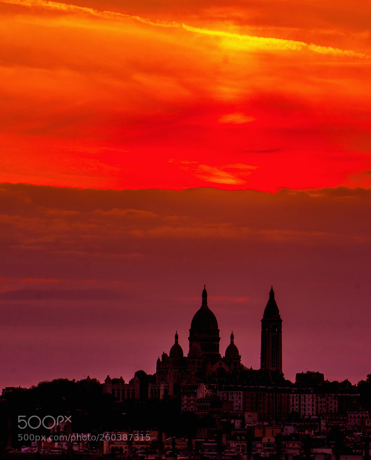 Canon EOS 40D sample photo. Sacre coeur sunset photography