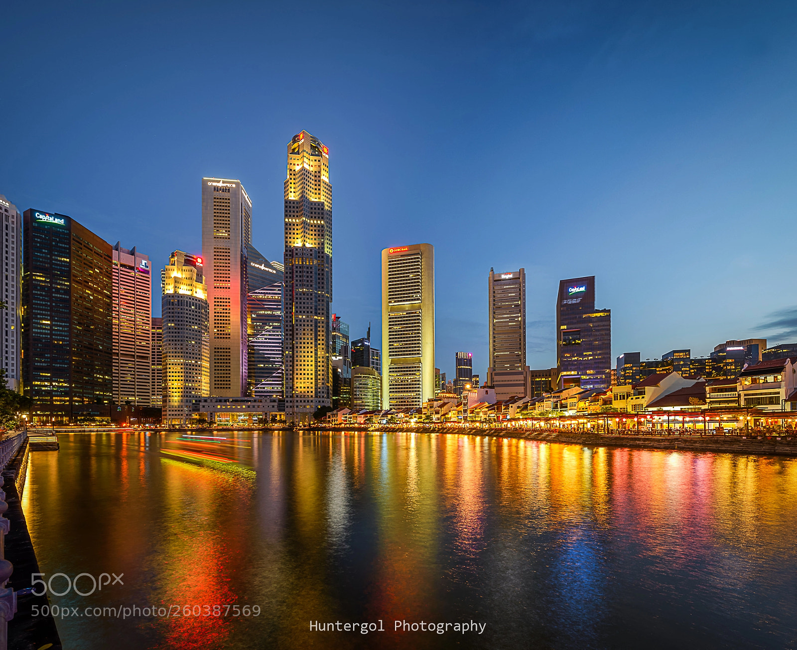 Nikon D610 sample photo. Boat quay by night photography