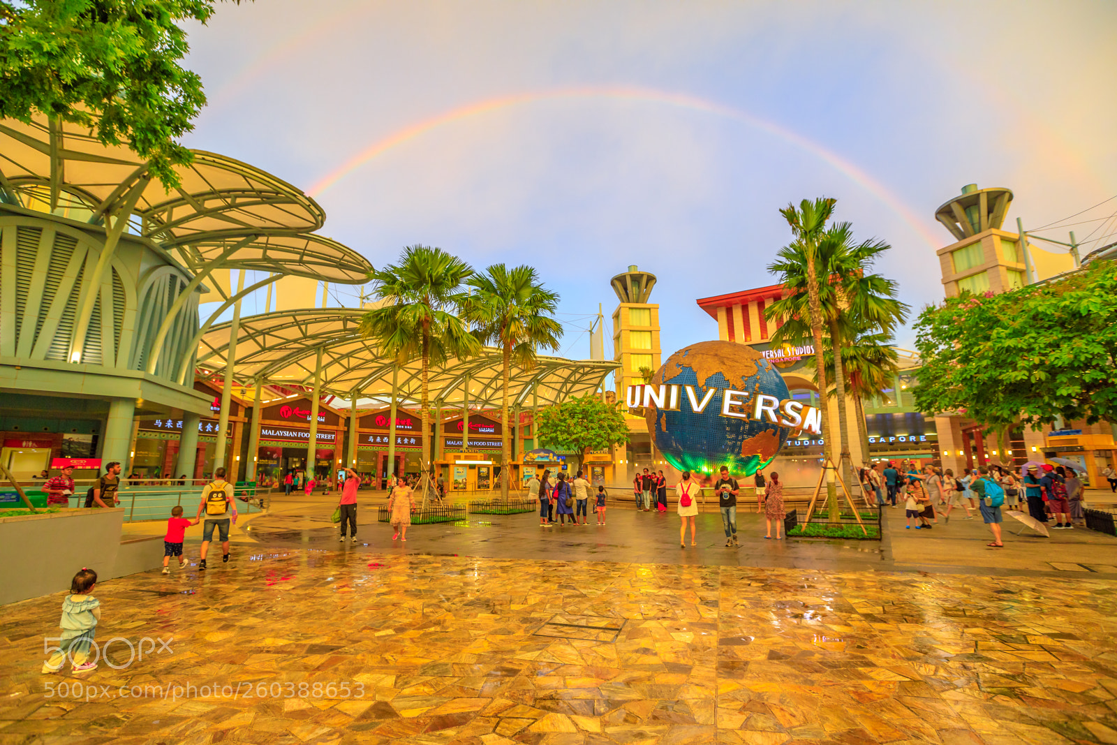 Canon EOS 5D Mark IV sample photo. Universal studios rainbow photography
