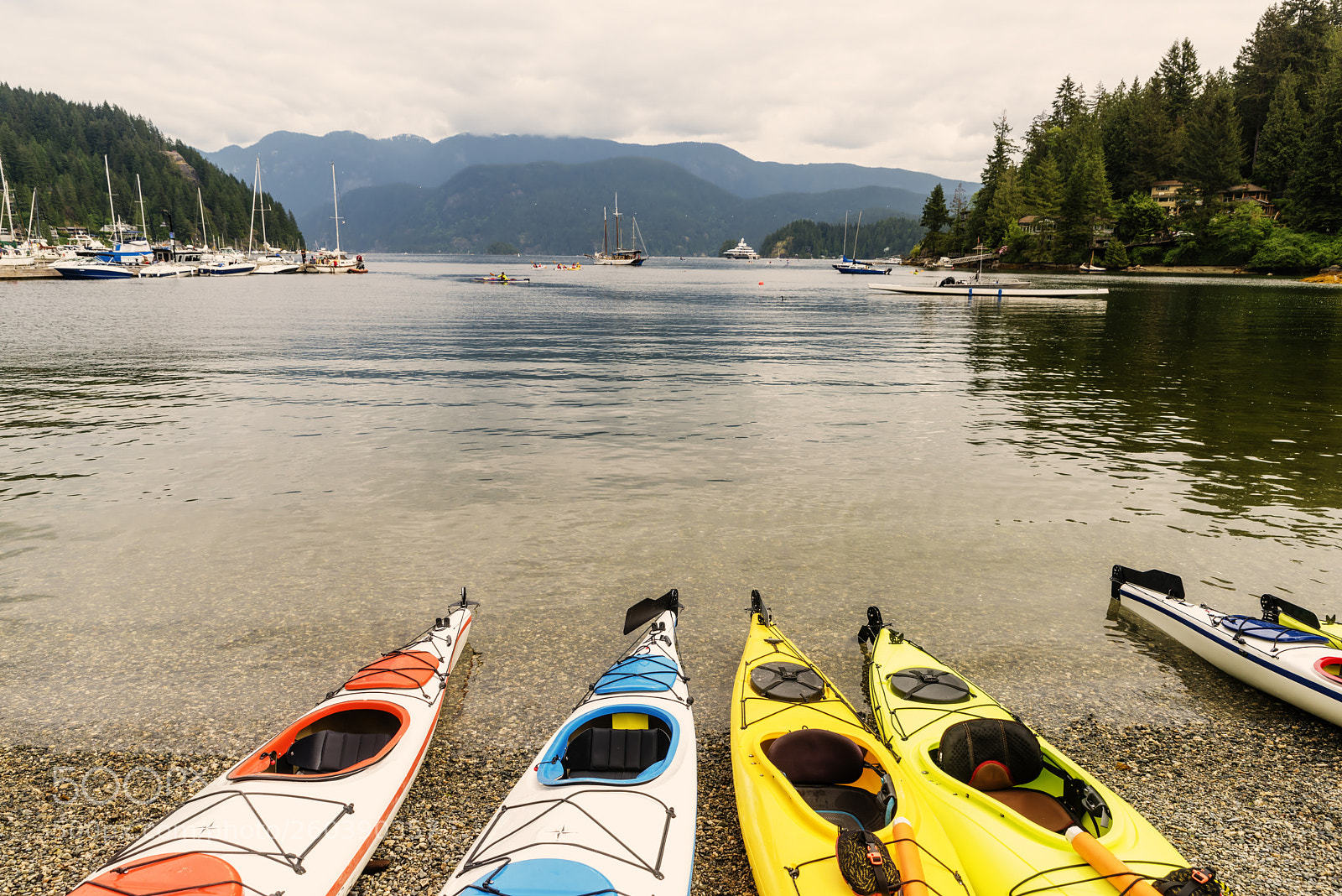 Nikon D810 sample photo. Group of kayaks in photography