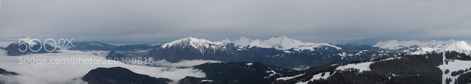 Canon EOS 70D sample photo. Panorama des alpes photography