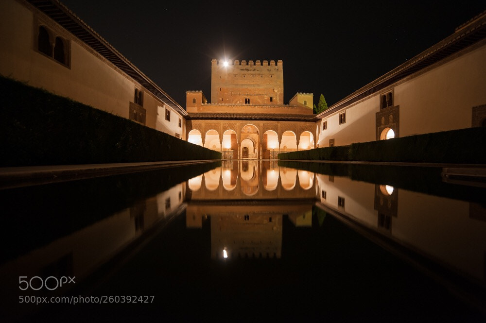 Nikon D700 sample photo. Alhambra by night photography