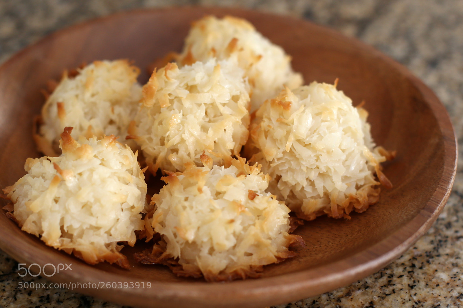 Canon EOS 6D sample photo. Coconut macaroons in wood photography