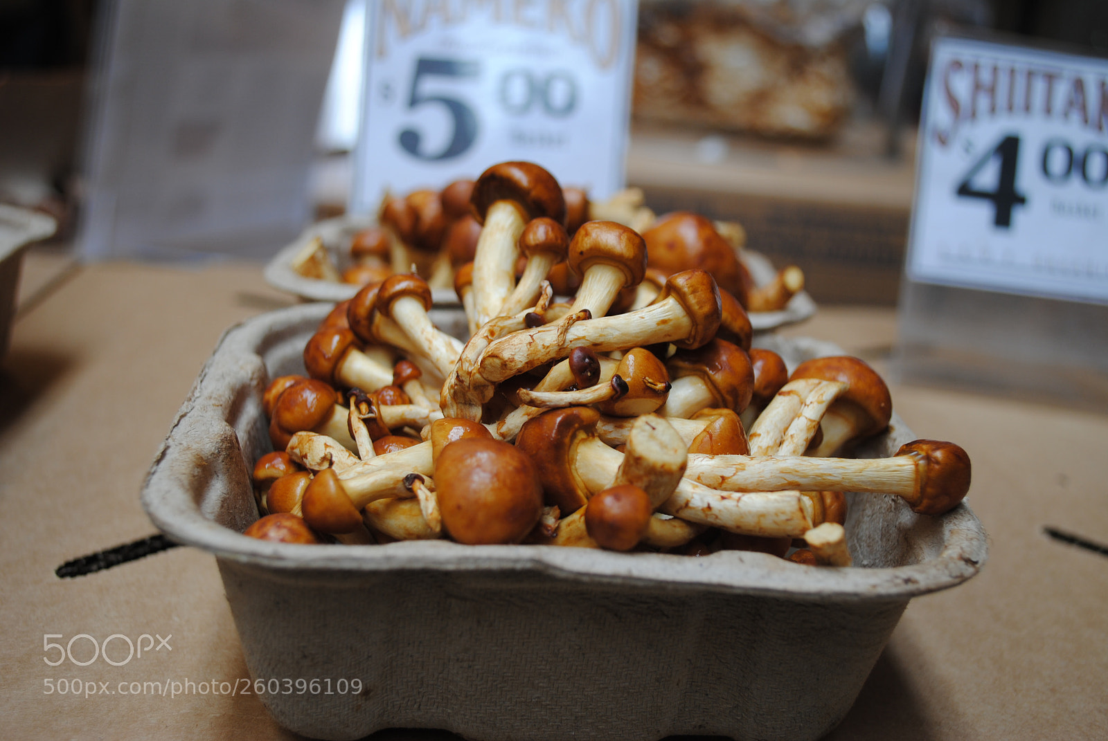 Nikon D3000 sample photo. Marketplace mushrooms photography