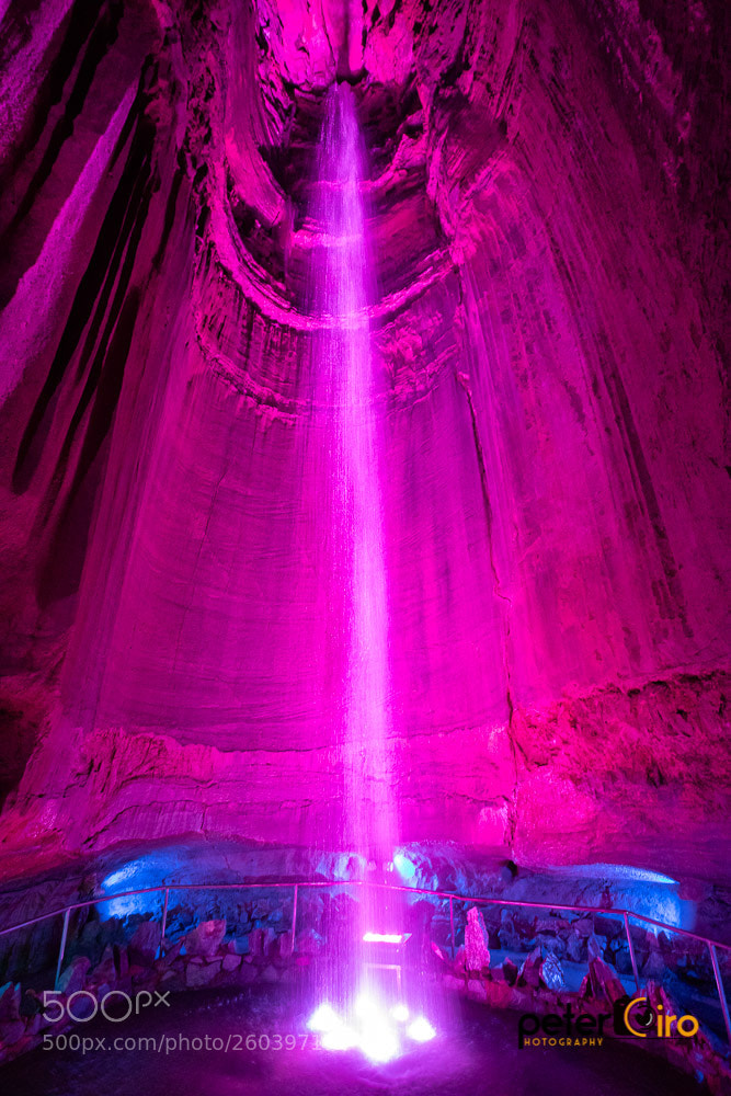 Canon EOS 5D Mark IV sample photo. Ruby falls 145ft underground photography