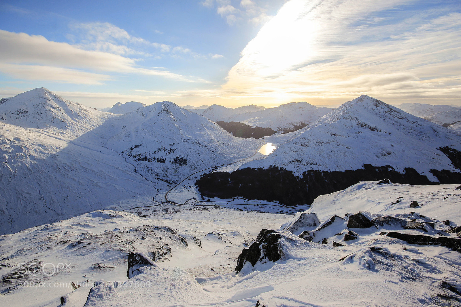 Canon EOS 60D sample photo. Arrochar alps winter wonderland photography