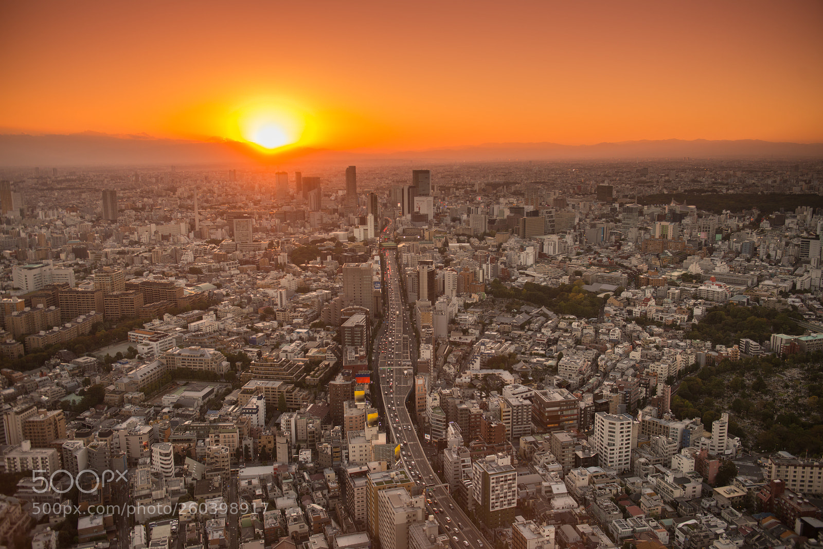 Nikon D800 sample photo. Sunset over the houses photography