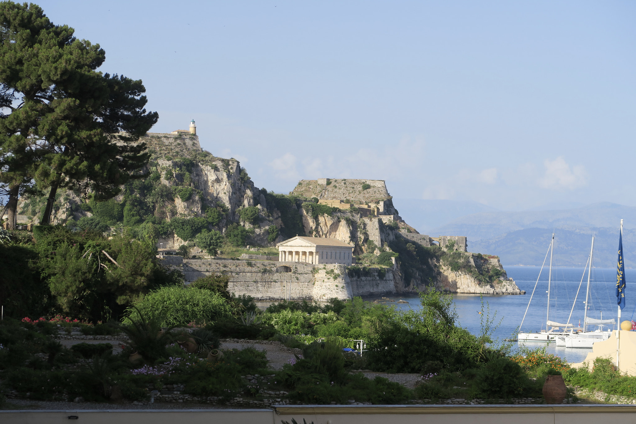 Canon PowerShot G5 X sample photo. Old fortress of corfu city photography