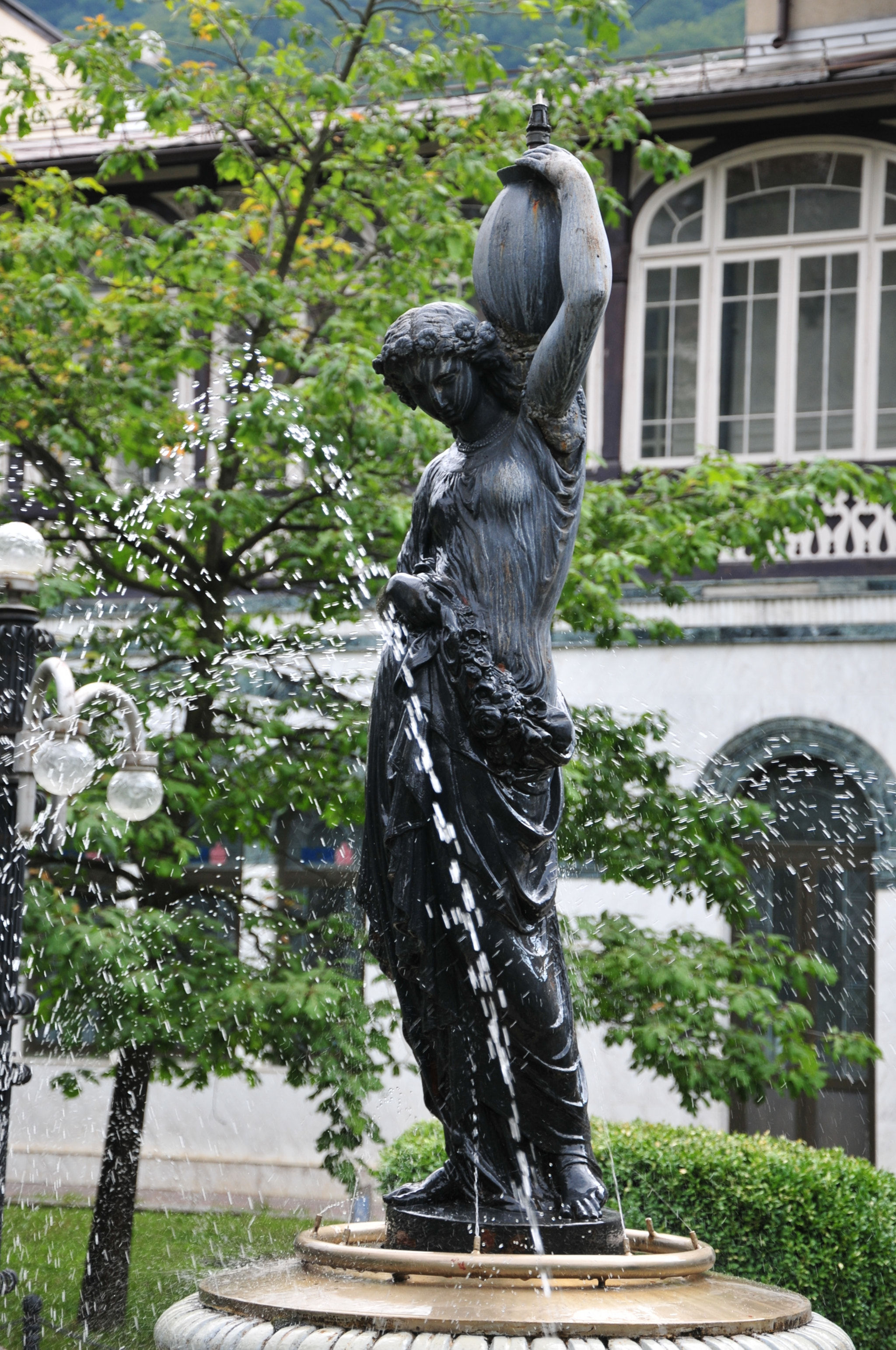 Nikon D300 sample photo. Park fountain photography