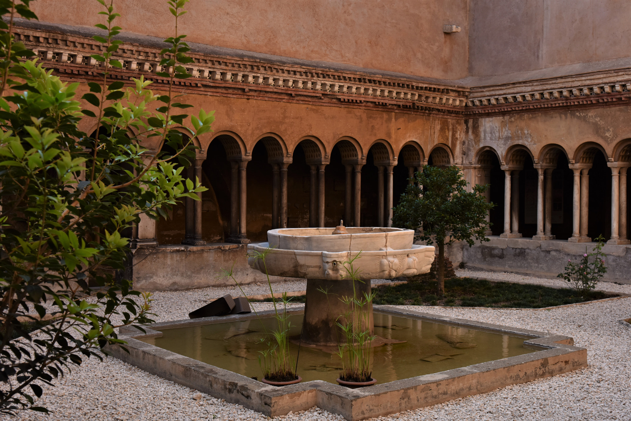 Nikon D810 + Nikon AF-S Nikkor 24-120mm F4G ED VR sample photo. Cloister at santi quattro coronati, rome photography