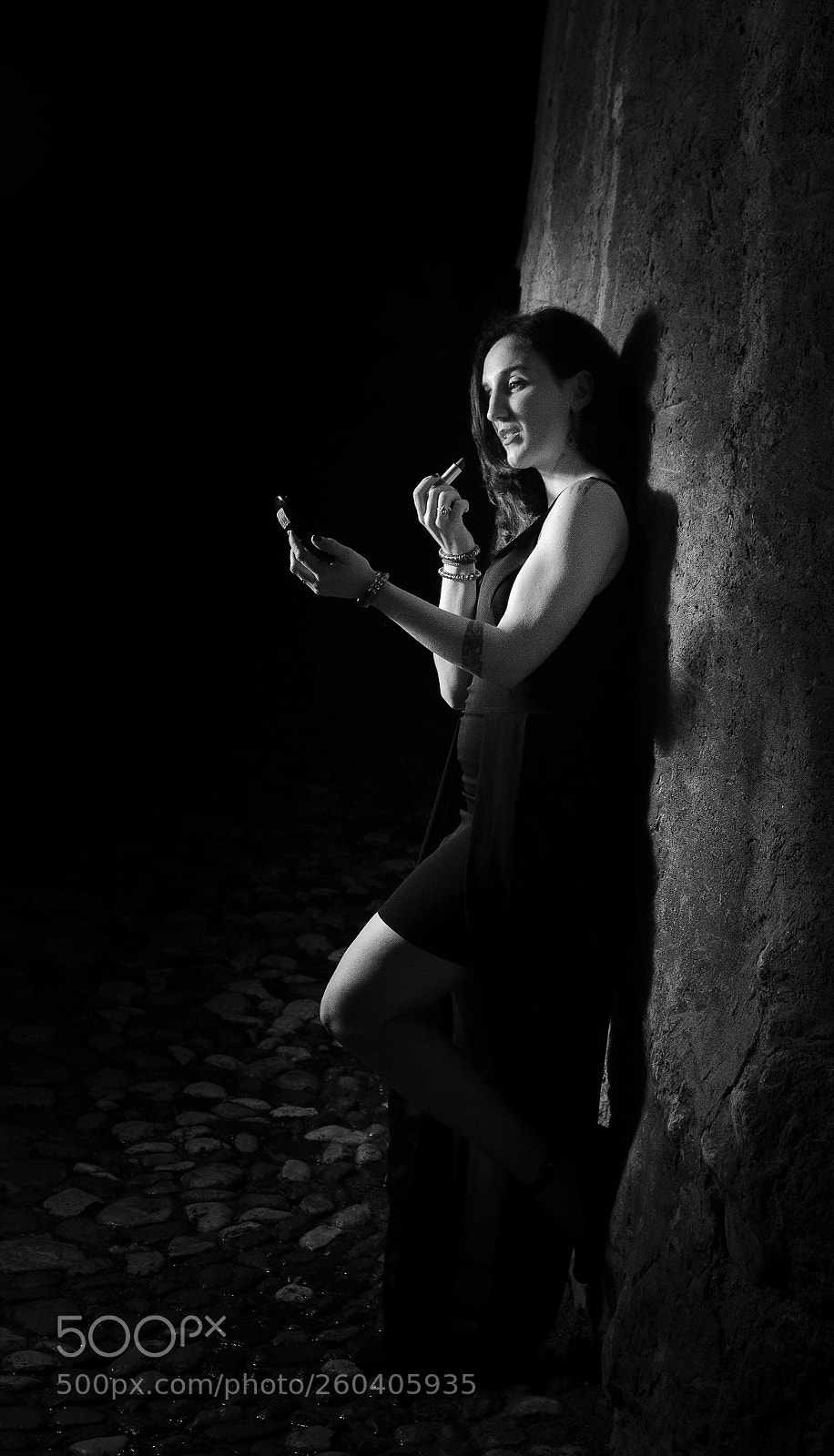 Nikon D5100 sample photo. Rossetto bw notte photography