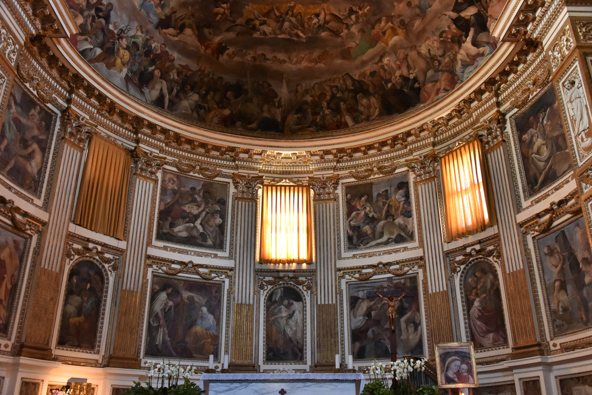 Nikon D810 + Nikon AF-S Nikkor 24-120mm F4G ED VR sample photo. Frescoes at santi quattro coronati, rome photography