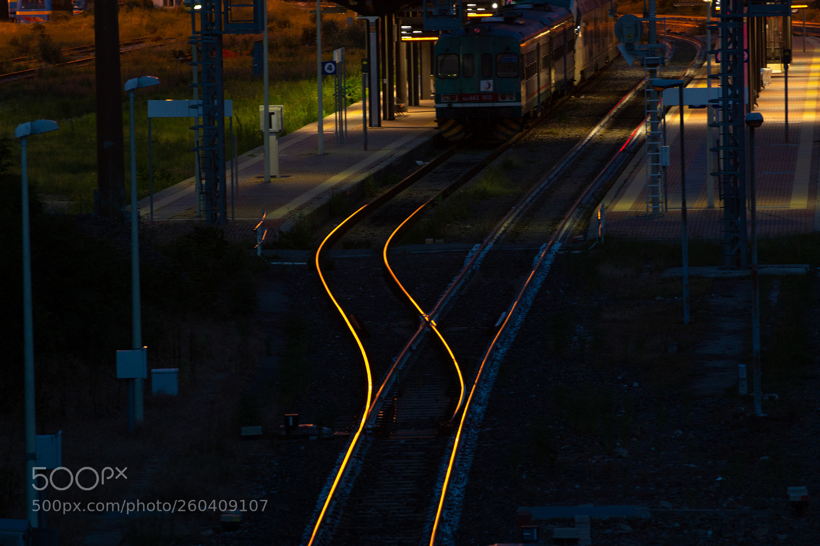 Canon EOS 70D sample photo. Train at the sunset photography